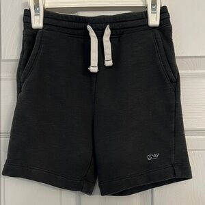 Vineyard Vines Boys 6 Charcoal Gray Drawstring Knit Shorts